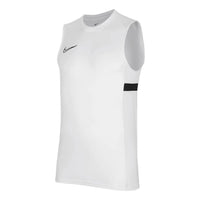 Men's Nike Dri-FIT Logo Printing Round Neck Sports Us Edition White Vest DB4358-100