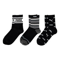 PUMA Casual Sock 3 Pack 'Black White' 935400-01