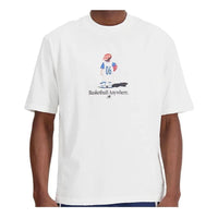 New Balance Hoops Graphic T-Shirt Asia Sizing 'White' MT33588-SST