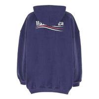 (WMNS) Balenciaga SS21 Loose Long Sleeves Hoodie Blue 620947TIV531195