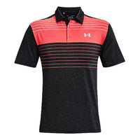 Men's Under Armour Logo Printing Athleisure Casual Sports Polo Shirt Black 1327037-029