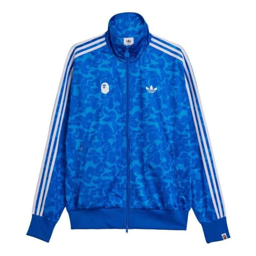 adidas x BAPE Firebird Track Top Asia Sizing 'Blue' JN7118