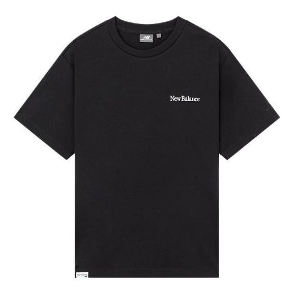 New Balance Casual Tee Asia Sizing 'Black White' 5ED25433-BK