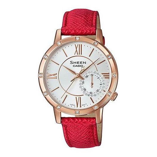 CASIO SHEEN Series Large Design Business SHE-3046GLP-7B Red Analog SHE-3046GLP-7B2021