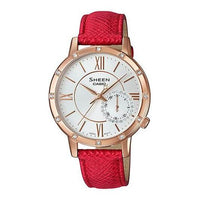 CASIO SHEEN Series Large Design Business SHE-3046GLP-7B Red Analog SHE-3046GLP-7B2021