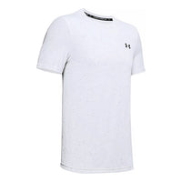 Men's Under Armour Seamless Casual Sports Breathable Round Neck Short Sleeve White 1351449-100