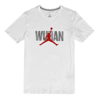 Men's Nike Logo Alphabet Printing Round Neck Pullover Short Sleeve White T-Shirt BV6644-100