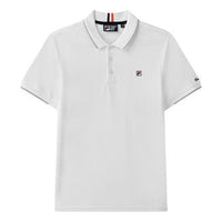 FILA Logo Embroidery Casual Short Sleeve PoloShirt Men's White F11M128116F-WT