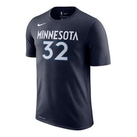 Nike NBA Minnesota Timberwolves Downs Athleisure Casual Sports Round Neck Quick Dry Short Sleeve Navy Blue Dark blue 870791-420