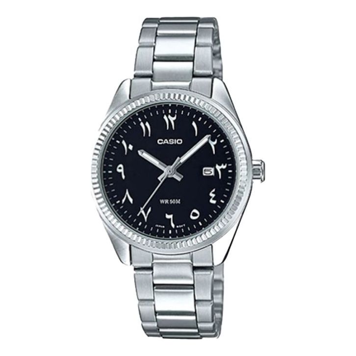 CASIO Sports es /Silver Unisex Mens Black Analog MTP-1215A-1B3DF