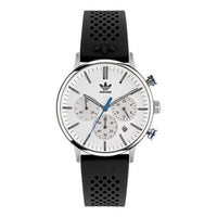 adidas Black Silicone Strap Watch 'Black White' AOSY220142I