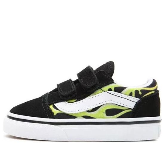 Vans Old Skool K Shoes Black/Green VN0A38JN31M