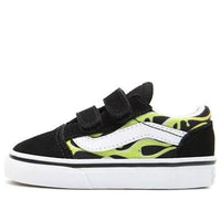 Vans Old Skool K Shoes Black/Green VN0A38JN31M
