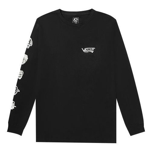 Vans Rowan Pro Logo Printing Long Sleeves Couple Style Black VN0A4MQCBLK