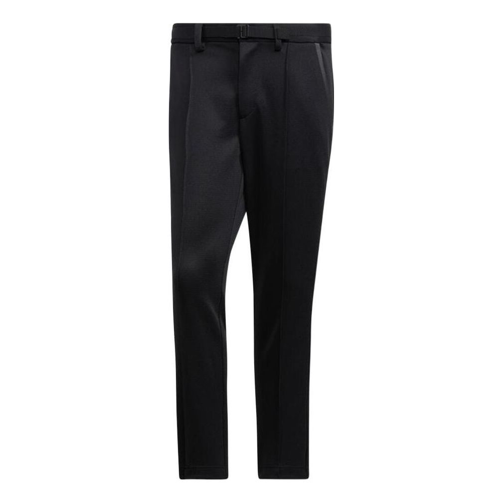 Men's adidas Solid Color Breathable Straight Casual Sports Pants/Trousers/Joggers Black H64655
