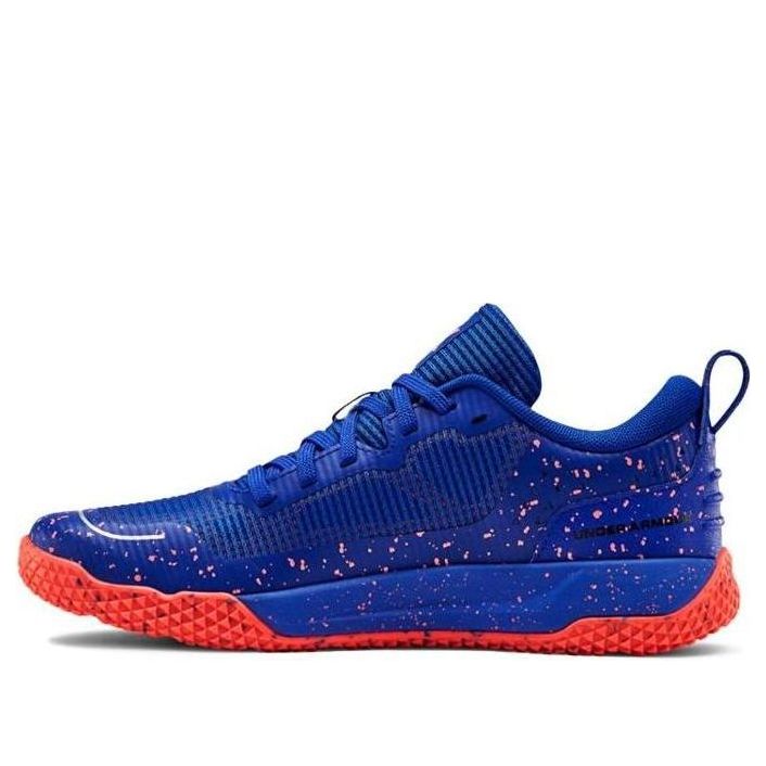 (GS) Under Armour X Level Mainshock Splatter 'Blue Orange' 3022523-400