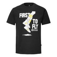 Men's Converse Pro Leather Alphabet Printing Short Sleeve Black 10020927-001