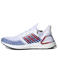 adidas Ultraboost 20 'White Scarlet Royal Blue' EG0712