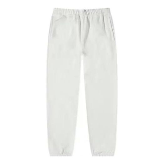 Men's Nike Solid Color Fleece Lined Bundle Feet Casual Sports Pants/Trousers/Joggers White CW5460-121