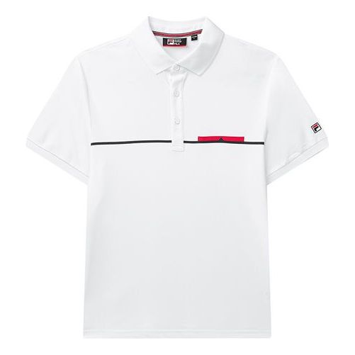FILA Sports Knit Short Sleeve White F11M021125F-WT