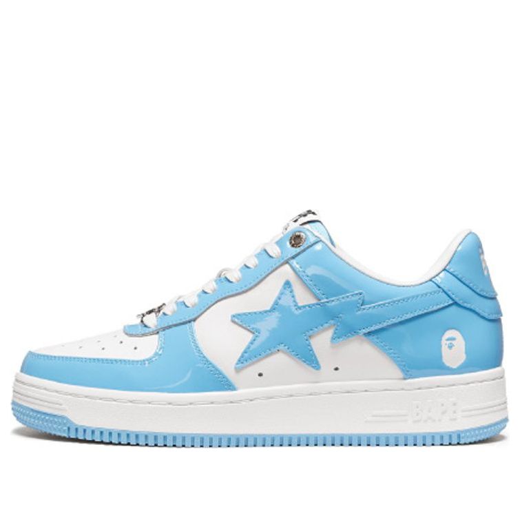A BATHING APE Sta Low White Blue 1H70-191-001