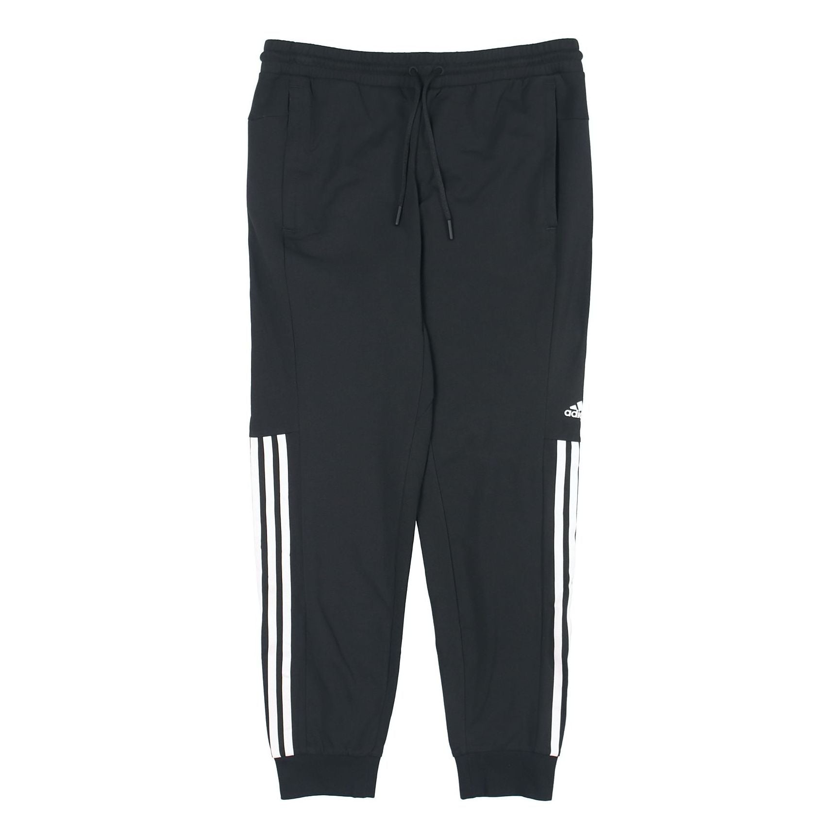 adidas Plaid Pants Knitted Sports Pants Men Black FT2843
