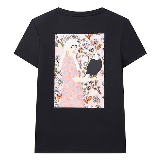 (WMNS) FILA Minimalistic Breathable Short Sleeve Black F11W038130F-NV