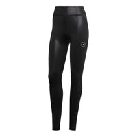 (WMNS) adidas by Stella McCartney Shiny Training Leggings Asia Sizing 'Black' HI1937
