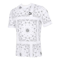 PUMA OB All Over Print T-Shirt 'White' 532652-02