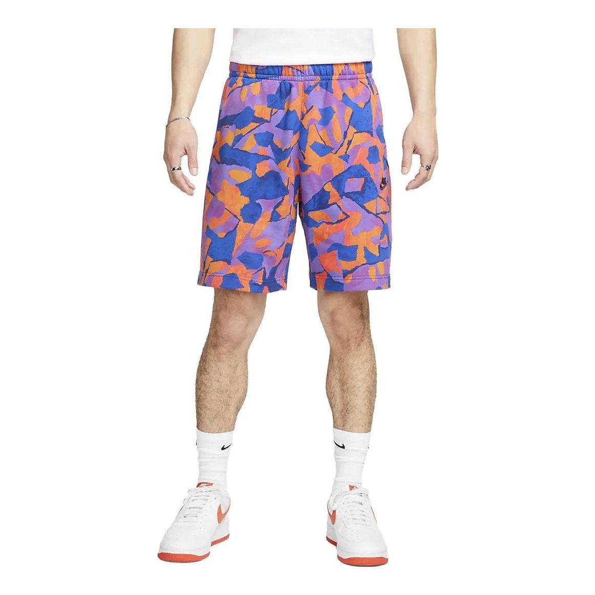 Nike Club Fleece French Terry Shorts 'Vivid Purple Deep Royal Blue' DX0804-551