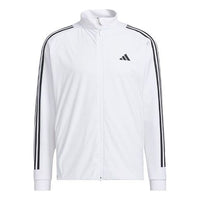 adidas 3-Stripes Full-Zip Sweater 'White' HT6855