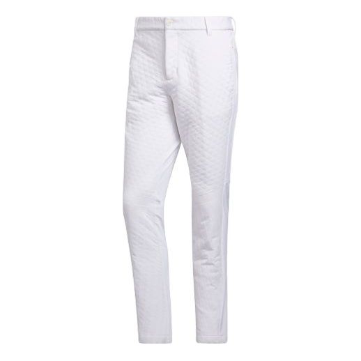 adidas Quilting Pt Golf Sports Training Casual Long Pants White FS6967