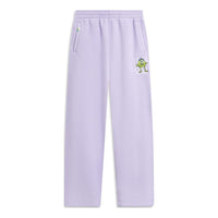 (WMNS) Li-Ning x Disney Monster University Graphic Fleece Sweatpants 'Light Purple' AKLT818-2