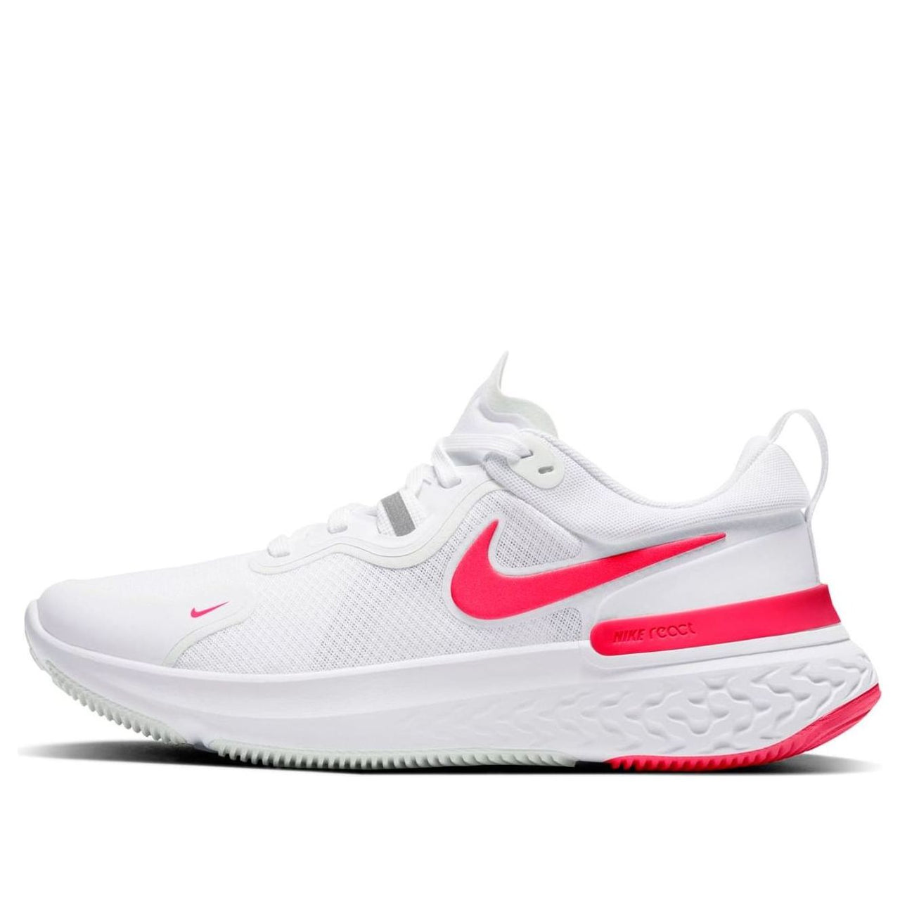 (WMNS) Nike React Miler Low-Top White/Pink CW1778-101