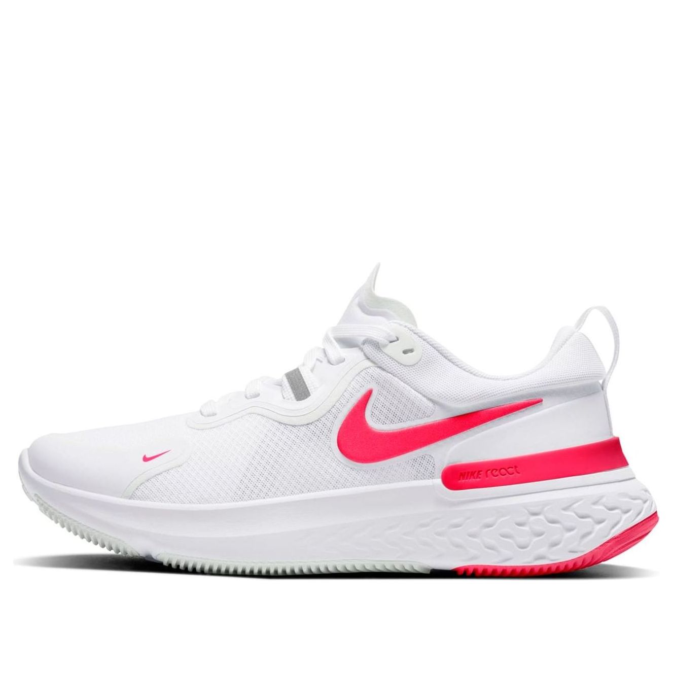 (WMNS) Nike React Miler Low-Top White/Pink CW1778-101