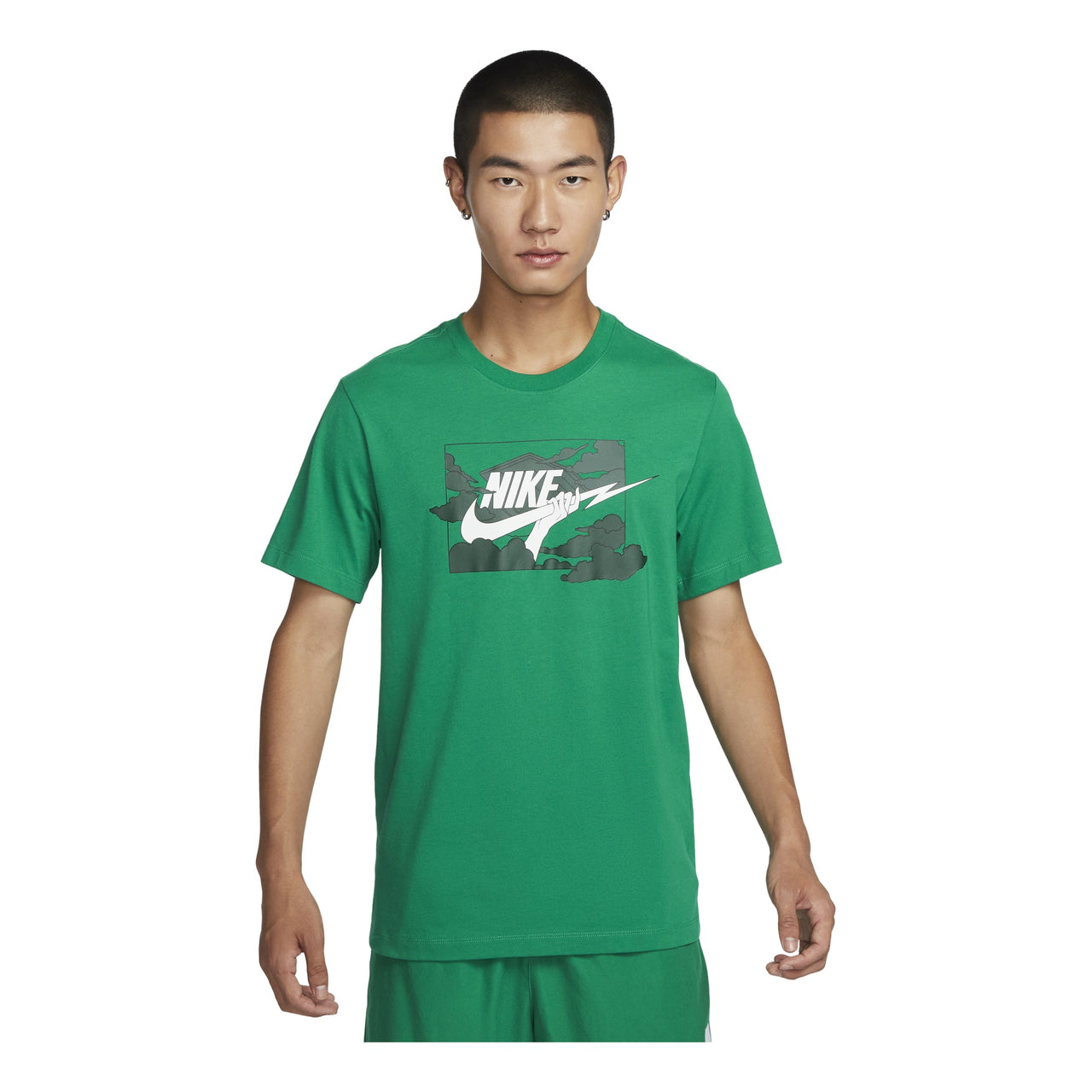 Nike Club Graphic T-Shirt Asia Sizing 'Green' FZ5420-365