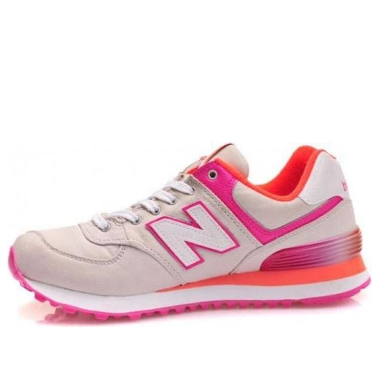 (WMNS) New Balance 574 Series Alpine Low-Top Grey/Pink WL574APG