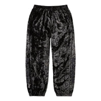 Supreme Crushed Velvet Track Pants 'Black' SUP-FW23-118
