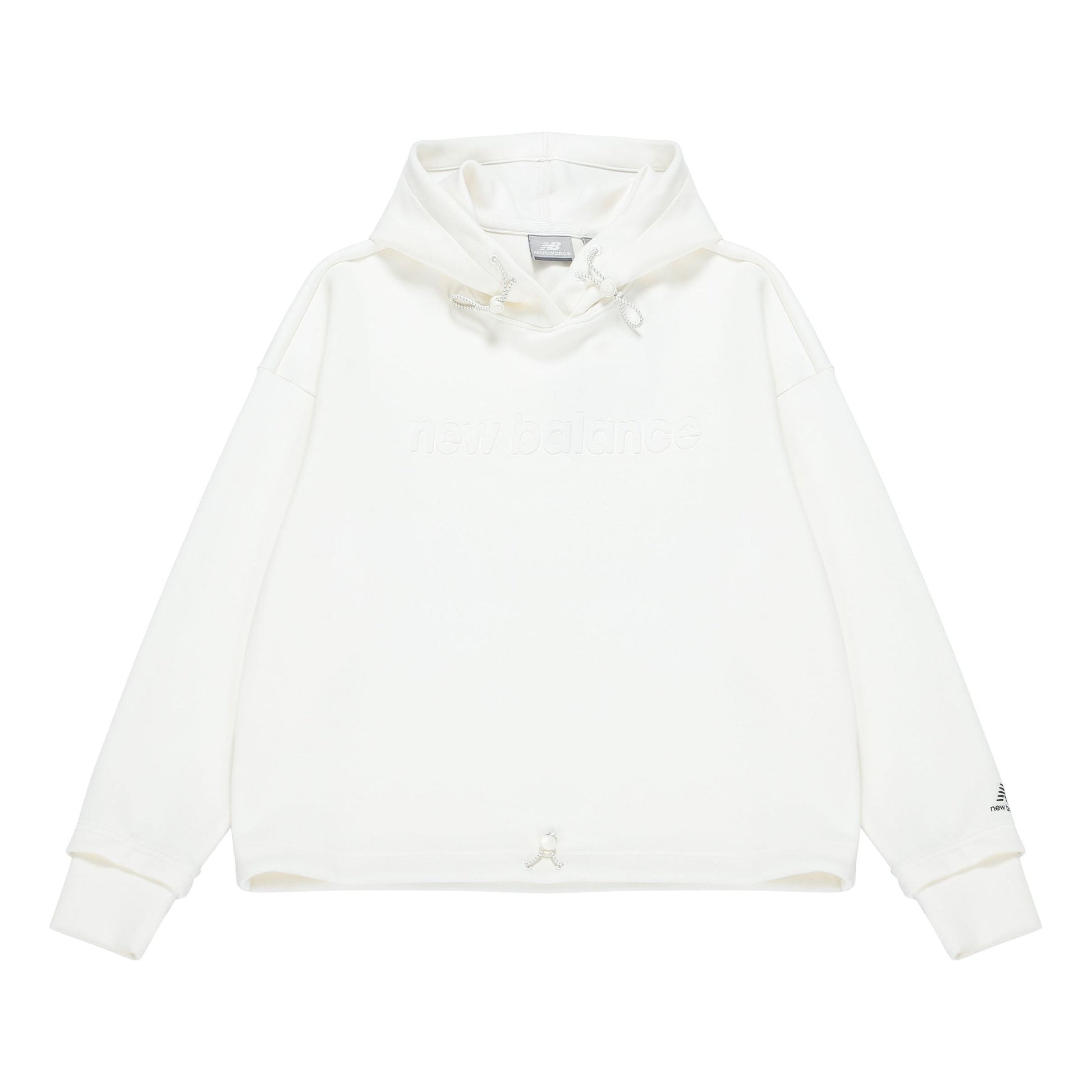 (WMNS) New Balance Casual Logo Hoodie Asia Sizing 'White' 5CC39742-IV