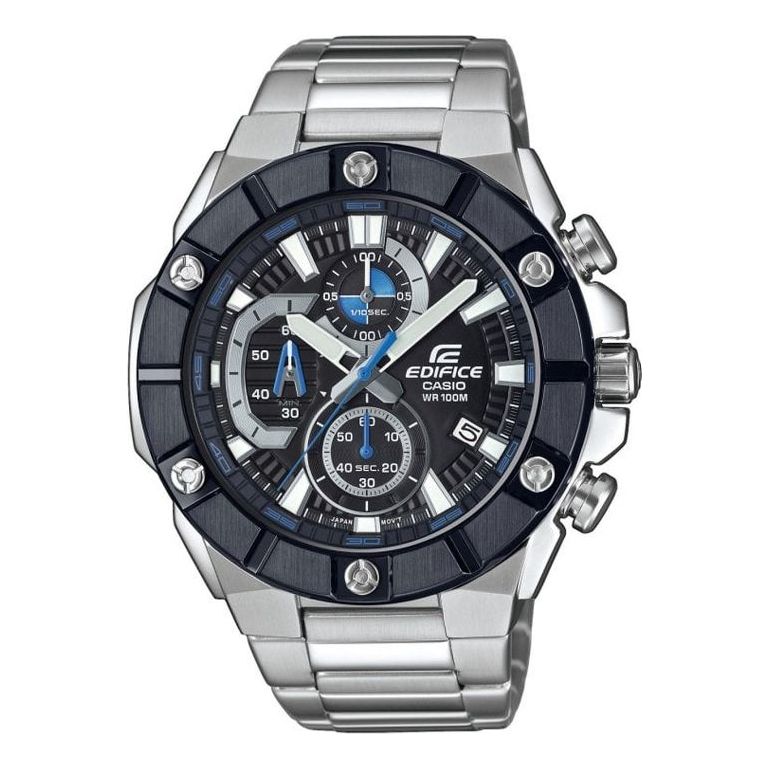 CASIO EDIFICE Stainless Steel Strap Mens Black Analog EFR-569DB-1AVUEF
