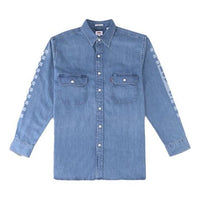 Men's Levis Series Alphabet Logo Printing Denim Long Sleeves Shirt Denim 57420-0004