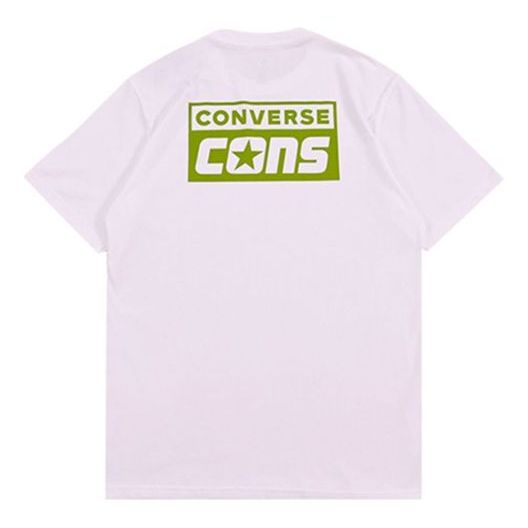 Converse CONS Graphic T-Shirt Asia Sizing 'White Green' 10021134-A10