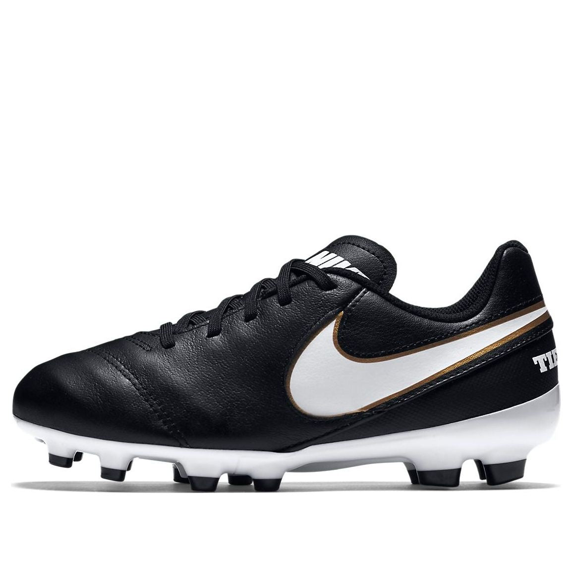 (GS) Nike Tiempo Legend VI FG 'Black White' 819186-010