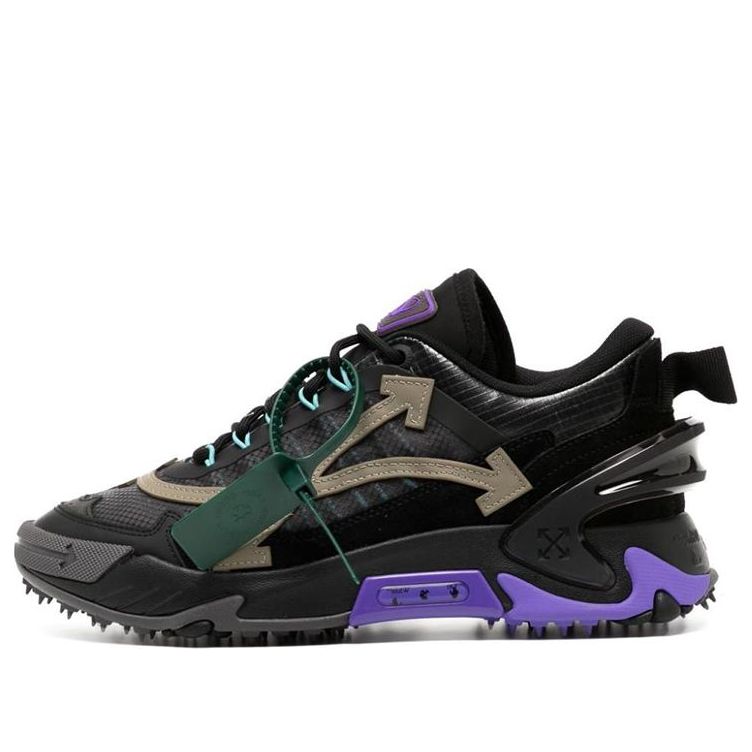 Off-White Odsy-2000 Sneakers 'Black Purple' OMIA190S23FAB0011056