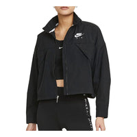 (WMNS) Nike Stand-up Collar Woven Jacket Black CZ9346-010