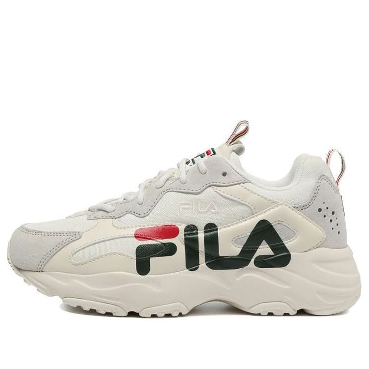 FILA Ray Tracer Linear Low Top Running Shoes Grey/Black/Red 1RM01346_142