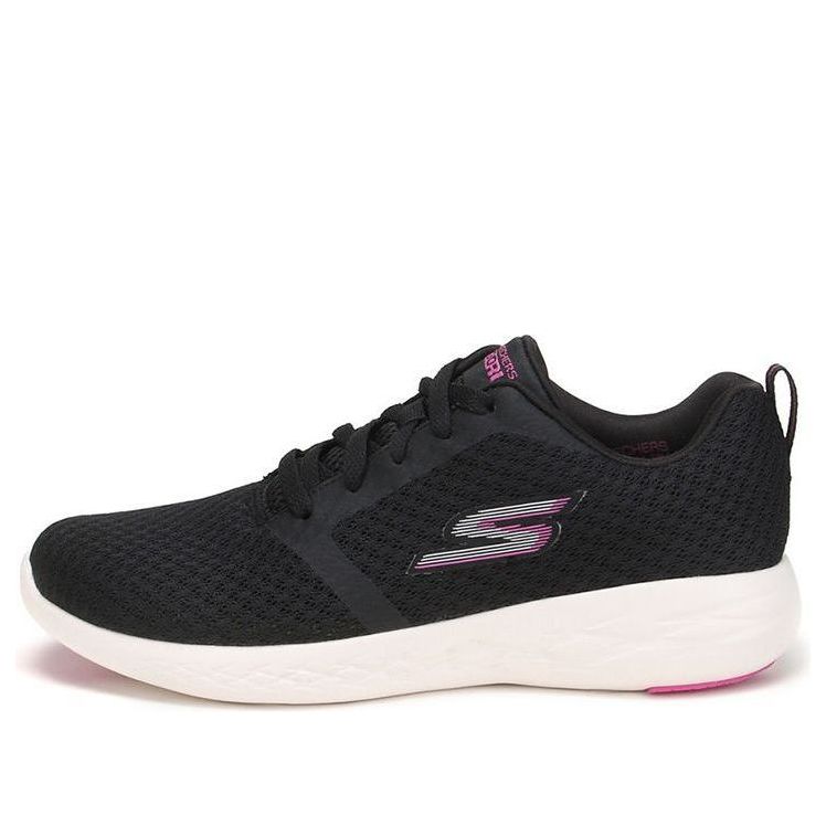 (WMNS) Skechers Go Run 600 Low Black/Pink 15098-BKPK