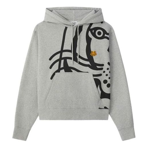 Men's KENZO FW21 K-Tiger Tiger Head Pattern Gray FA65SW3304MO-94