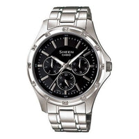 CASIO SHEEN Series Waterproof Silver/ Black Analog SHE-3801D-1A