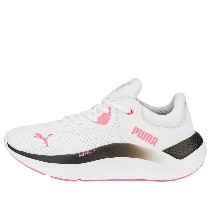(WMNS) PUMA Softride Pro 'White Pink Black' 377045-04